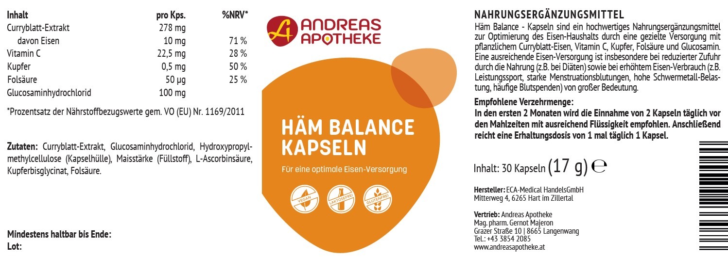 Etikett Häm Balance