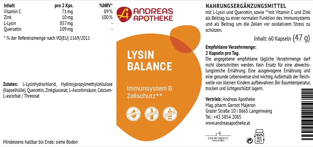 Etikett Lysin Balance