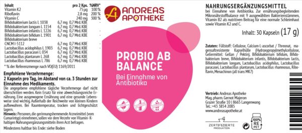 Etikett Probio AB Balance
