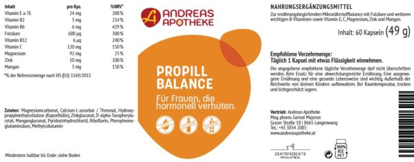 Etikett Propill Balance