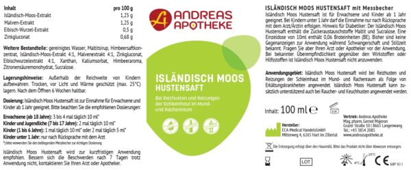Isländisch Moos Saft 100
