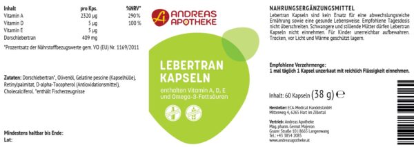 Etikett Lebertran