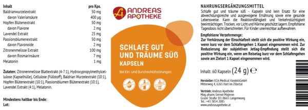 Etikett Schlafe gut..