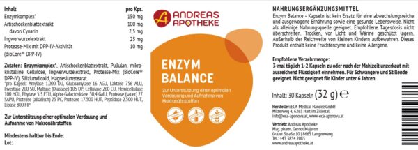 Etikett Enzym Balance